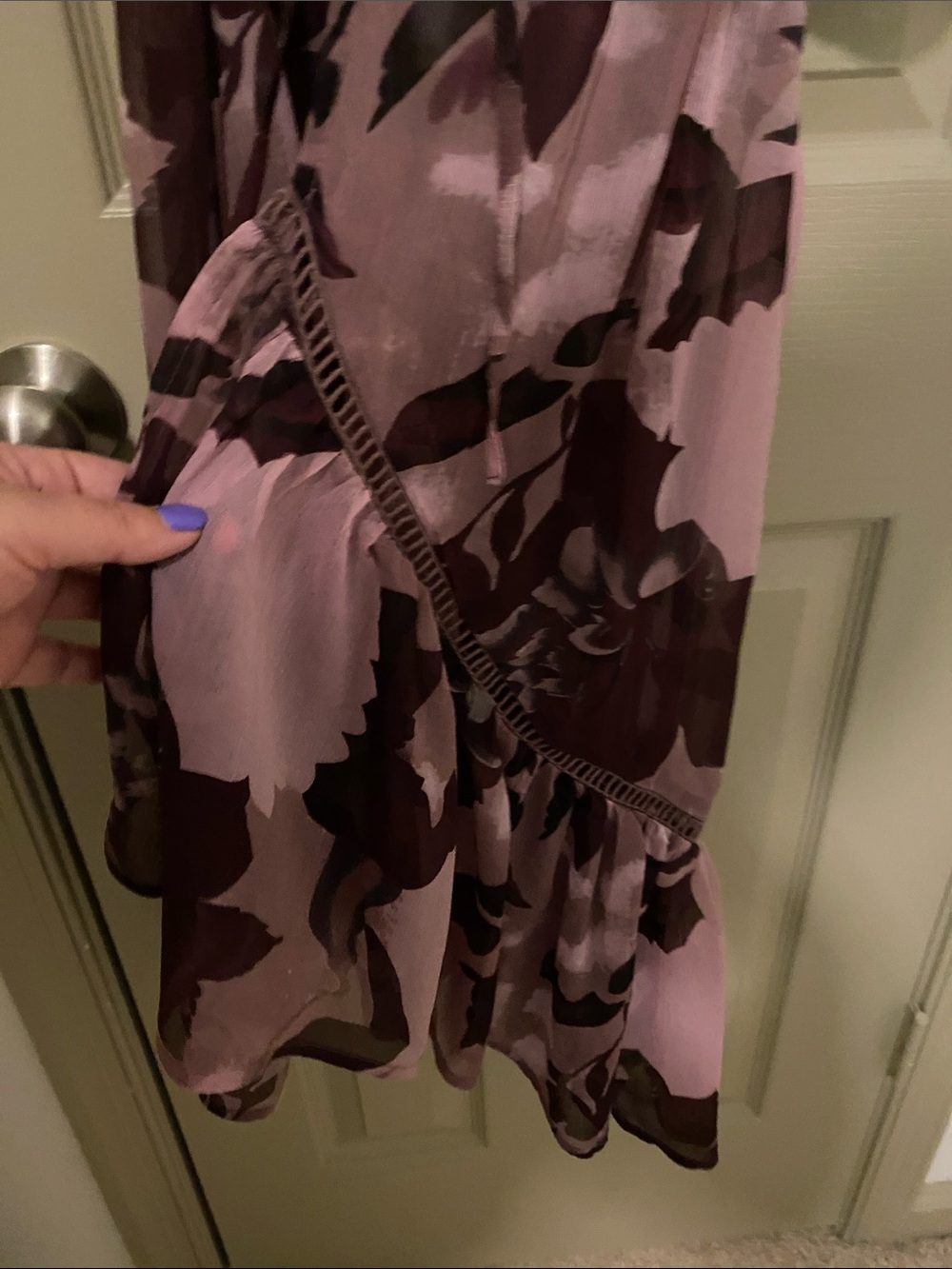 BCBGeneration Sheer Floral Tie-Waist Kimono Coverup - Picture 6 of 8